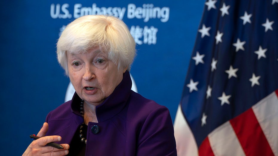 Yellen speaks at Beijing press conference